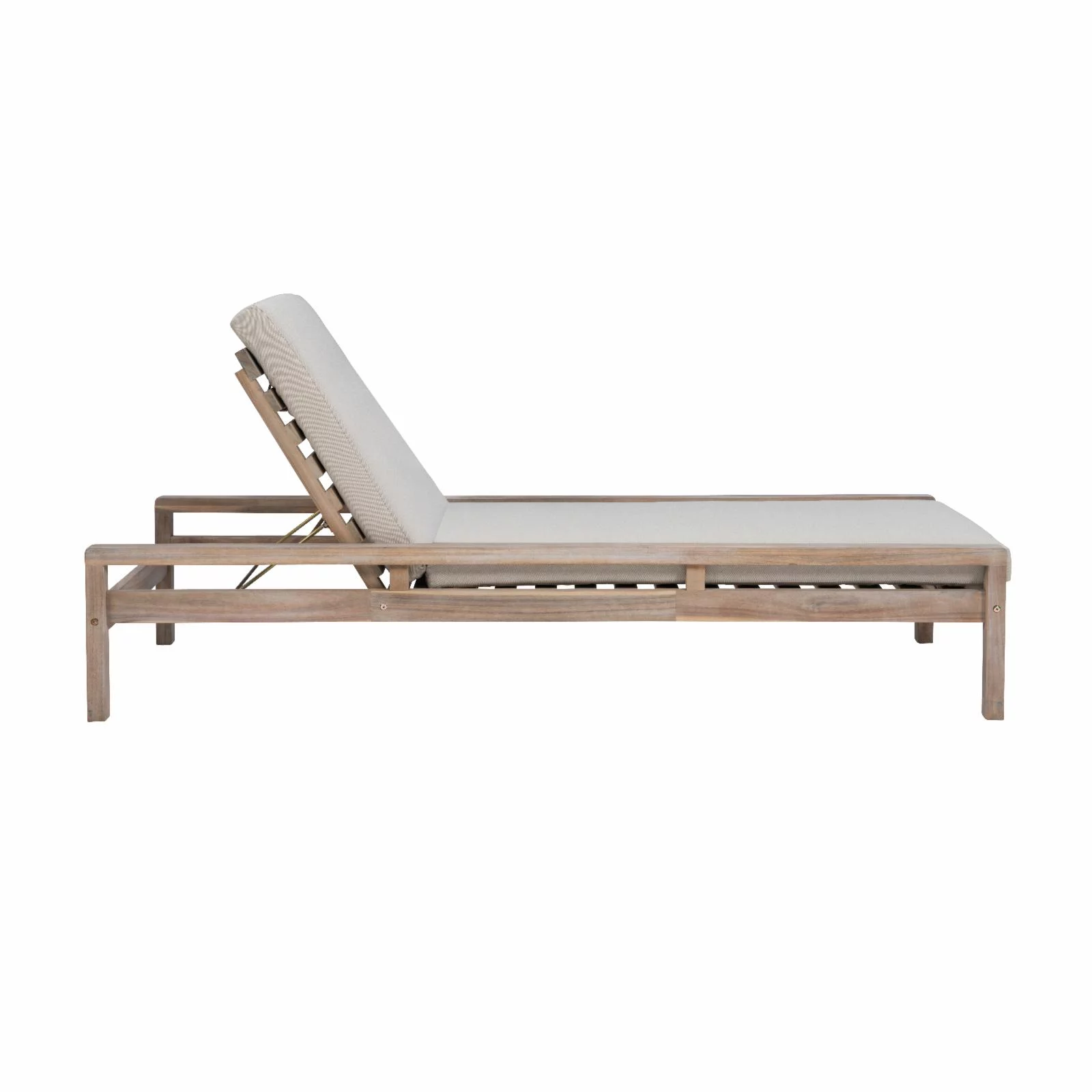 Teagon Bge Nat Single Chaise Lounger