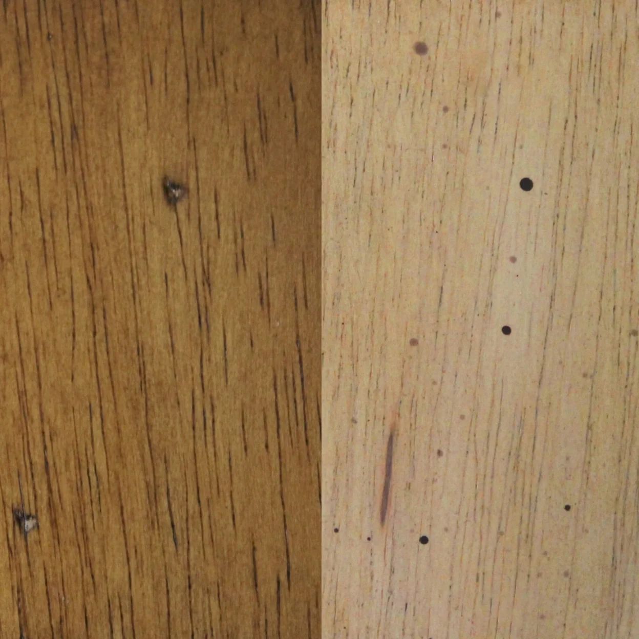 Brook 36 In. Round Distressed Two Tone Light Creamy Wheat And Warm Pecan Brown Wood Dining Table (Seats 4)