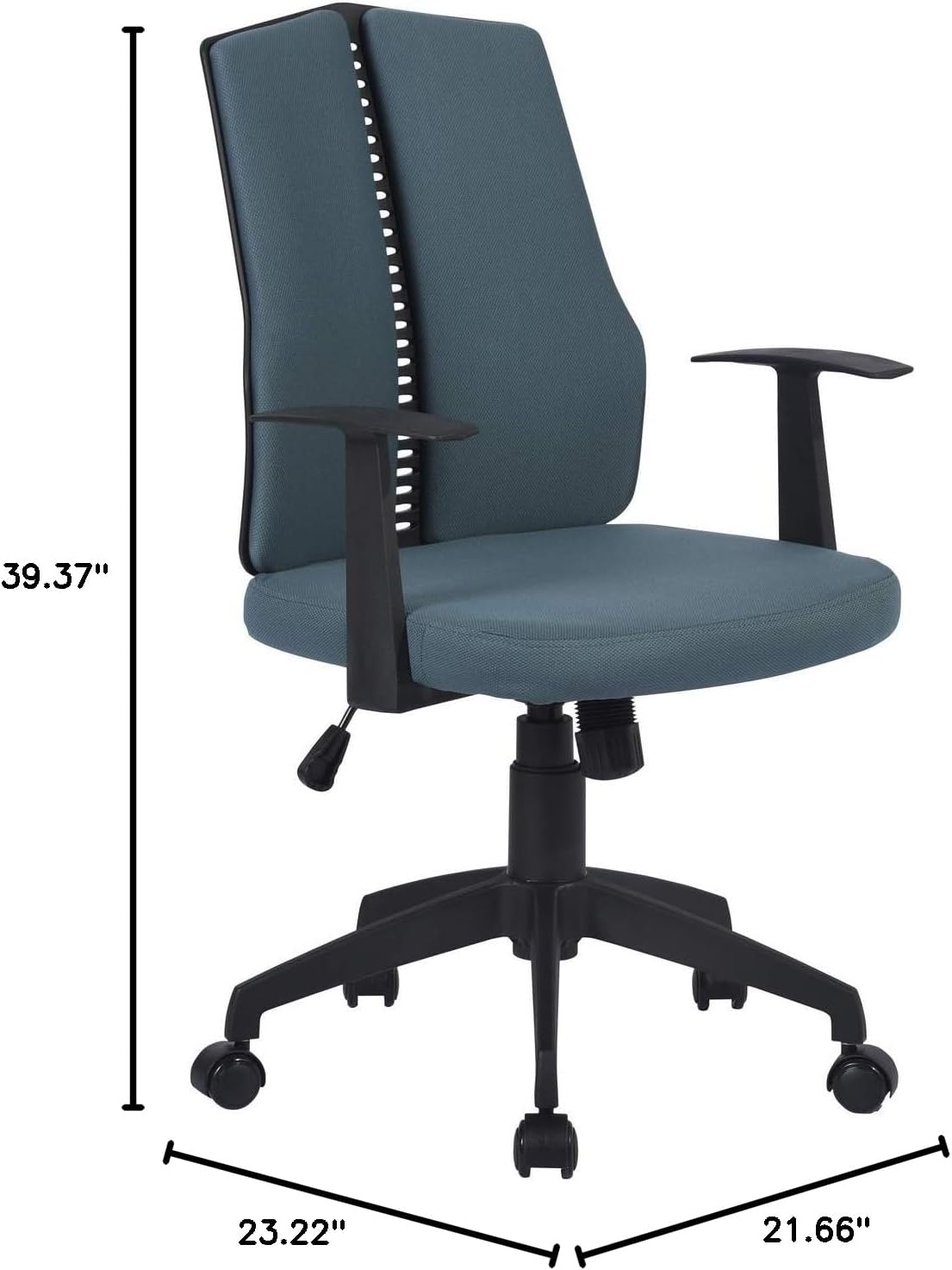 Home Office Ergonomic Desk Swivel Rolling Computer Executive Chair, Dark Blue