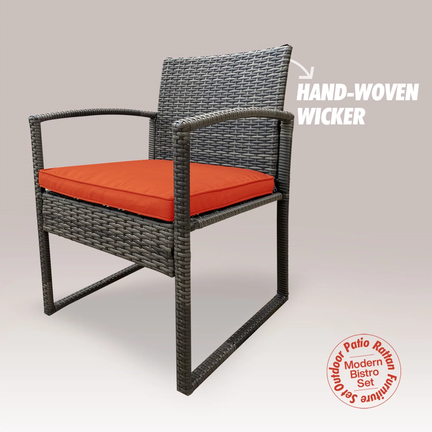 Avel 3-Piece Beautiful Bistro Rattan Furniture Set