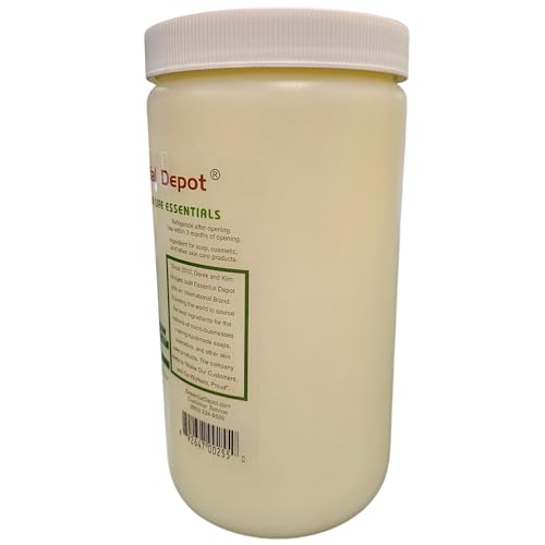 Essential Depot Beef Tallow - 1 Quart (32 oz nt wt) - Grass Fed - Non-GMO - Keto Friendly - Food Grade - FREE from LACTOSE-GLUTEN-GLUTAMATE-BSE - Safety Sealed HDPE Container with Resealable Cap