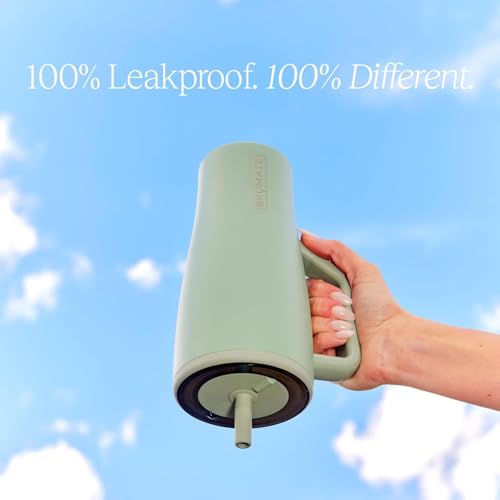 BrüMate Era 40 oz Tumbler with Handle and Straw | 100% Leakproof Insulated Tumbler with Lid and Straw | Made of Stainless Steel | Cup Holder Friendly Base | 40oz (Nightfall Blue)