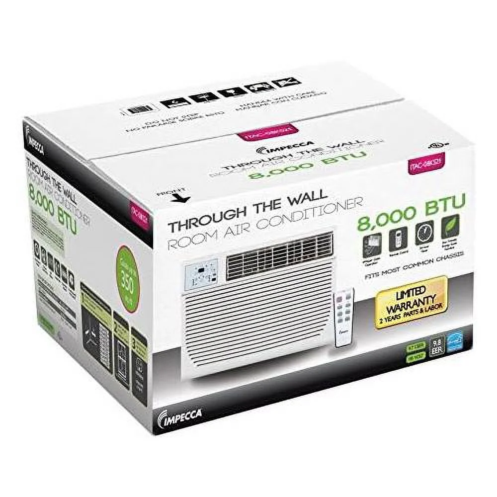 BTU/H Electronic Through The Wall Air Conditioner, 5-15P/110