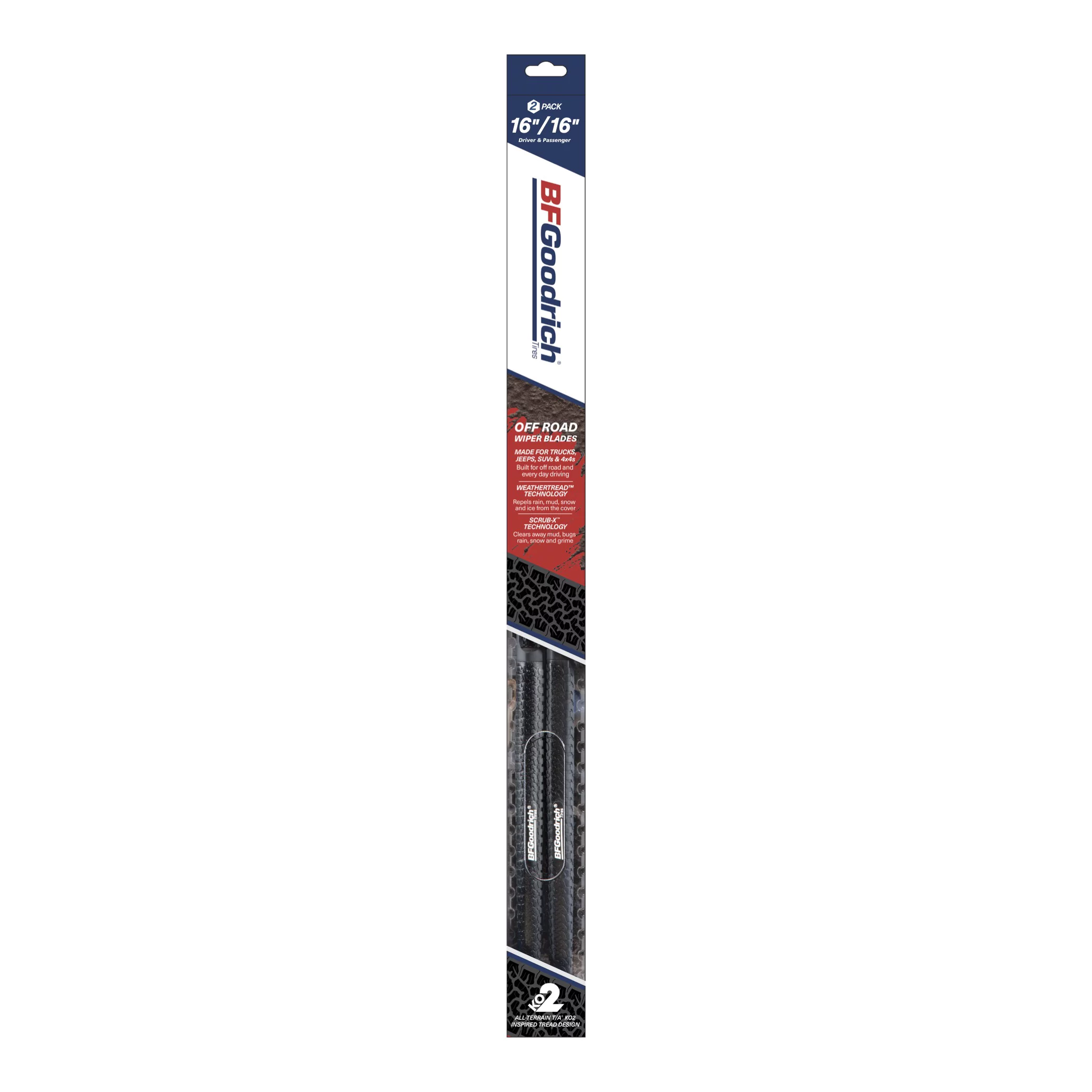 BF Goodrich Off-Road Hybrid Wiper Blade - Pair Pack 16-16