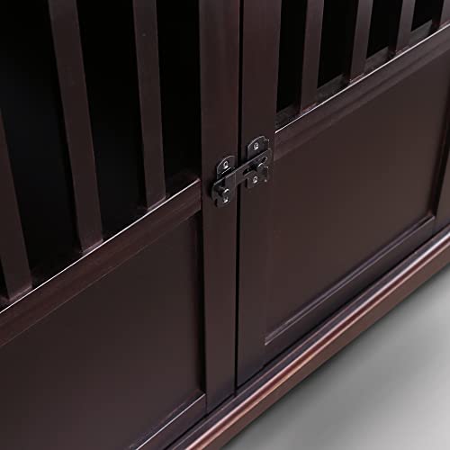 Casual Home Wooden Medium Pet Crate, End Table, Espresso