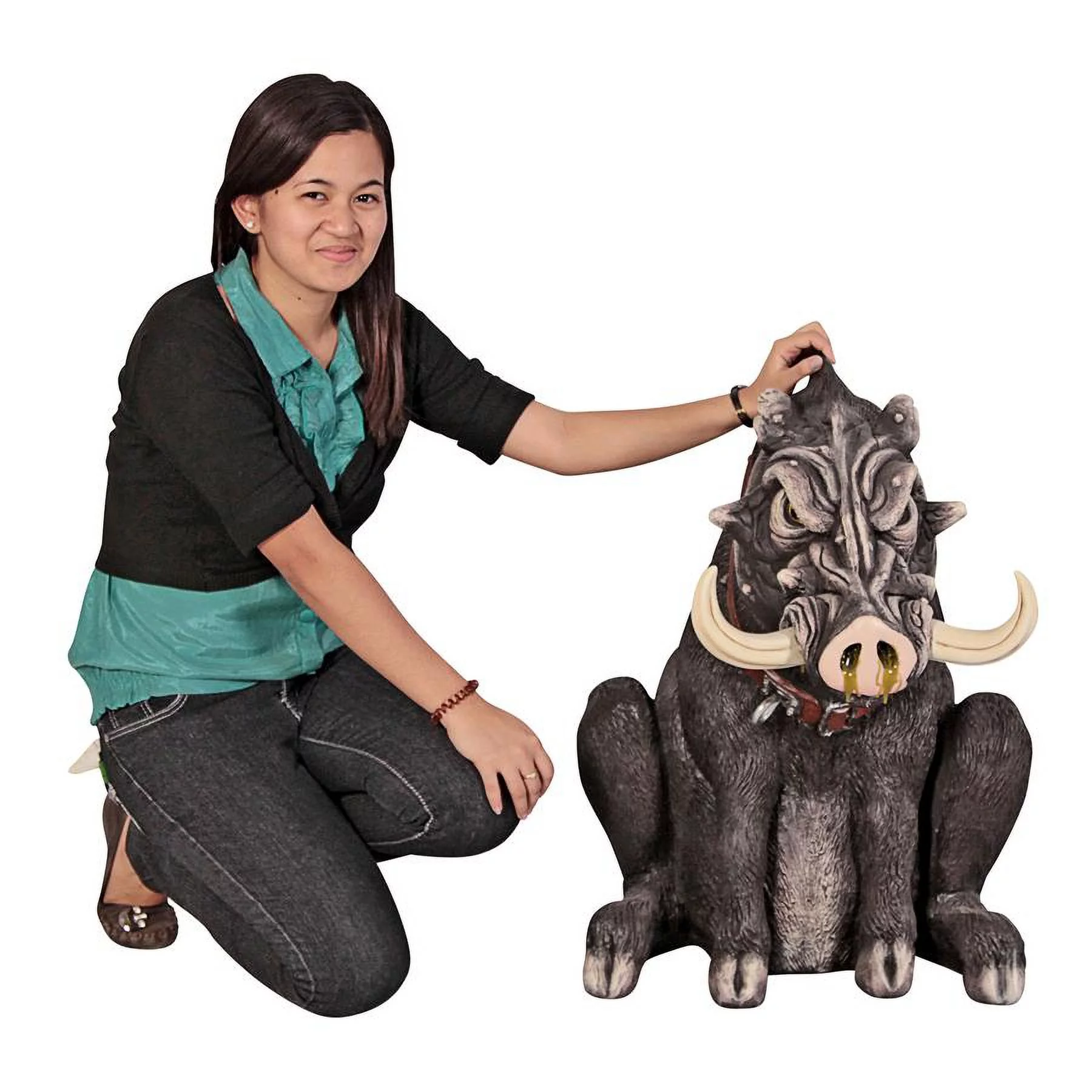 Design Toscano Bad Intentions Giant Warthog Garden Statue