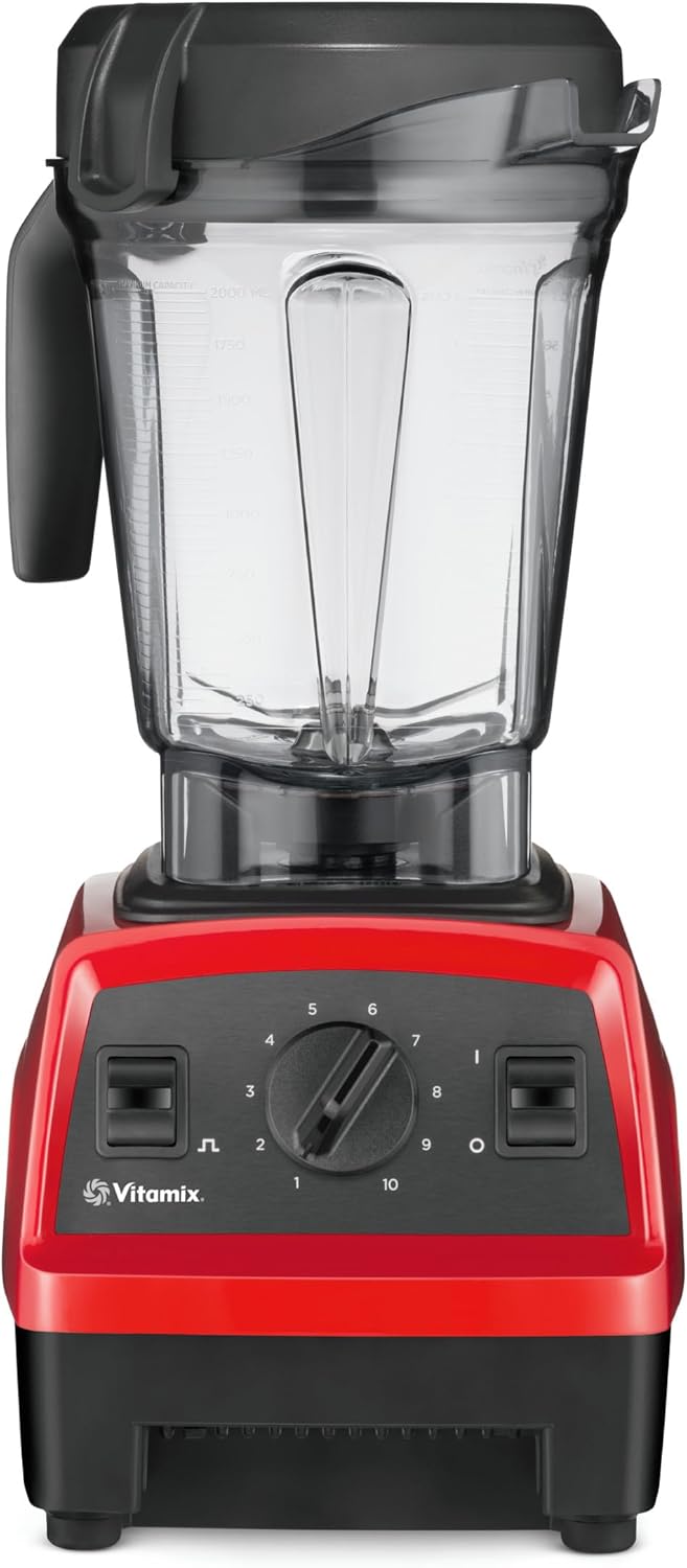 Vitamix Explorian Blender, Professional-Grade, 64 oz. Low-Profile Container, Red (Renewed Premium)
