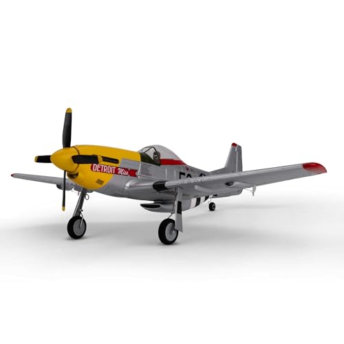 E-flite RC Airplane UMX P-51D Detroit Miss BNF BasicTransmitter Battery and Charger Not Included EFLU7350