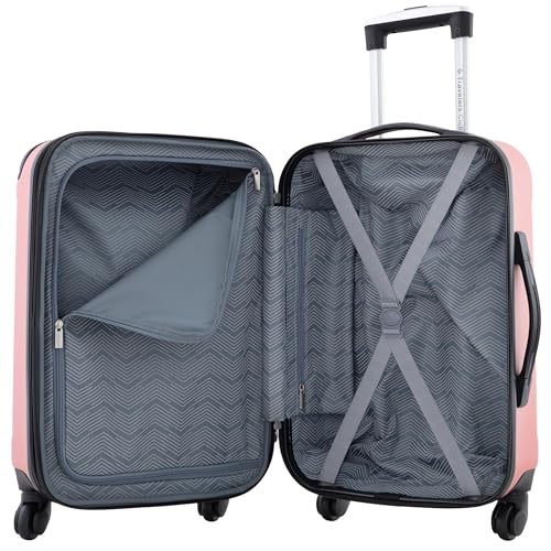 Travelers Club Chicago Hardside Expandable Spinner Luggage, Teal, 20