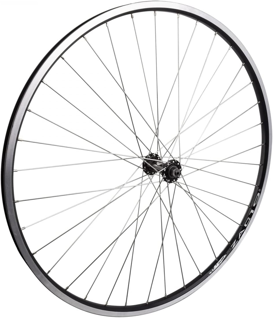 Wheel Master 700c Rear Wheel - Quick-Release, 36H, 8-Speed Cassette Hub, Black (MSW)/Black/Steel