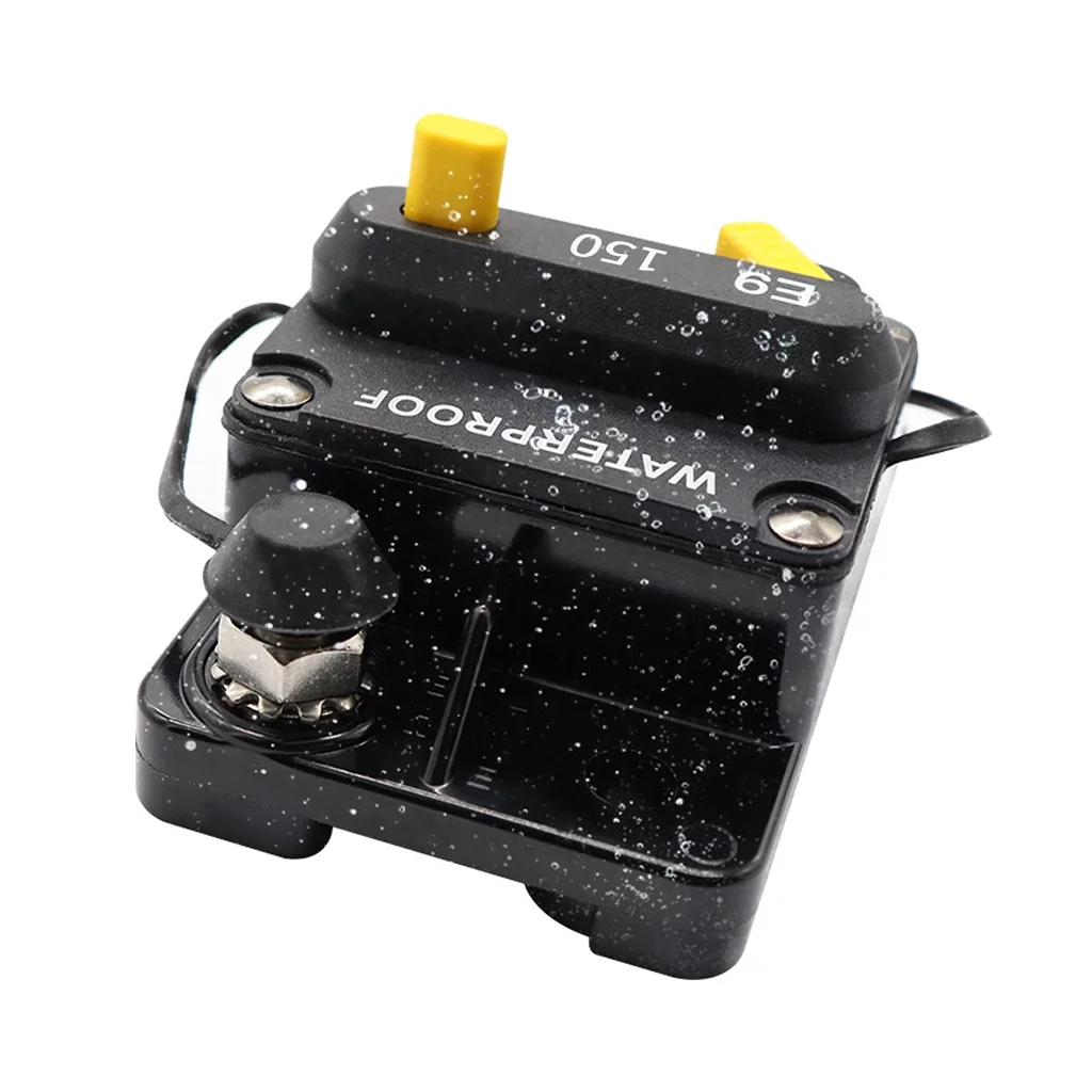 150Amp Circuit Breaker with Manual , Waterproof Holder Inline Breaker Car Marine Boat Stereo Audio System 12V-24VDC