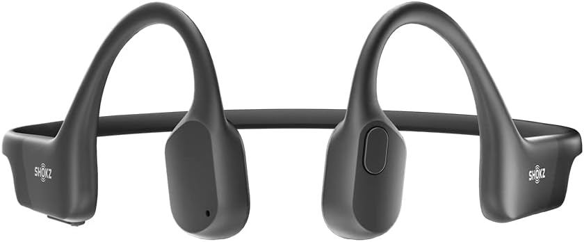 SHOKZ OpenRun Bluetooth Bone Conduction Running Headphones - AW22 - One - Black