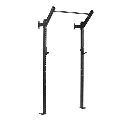 Titan Fitness T-3 Series Space Saving Rack 91 in. Tall 12 in. Deep Wall Mount