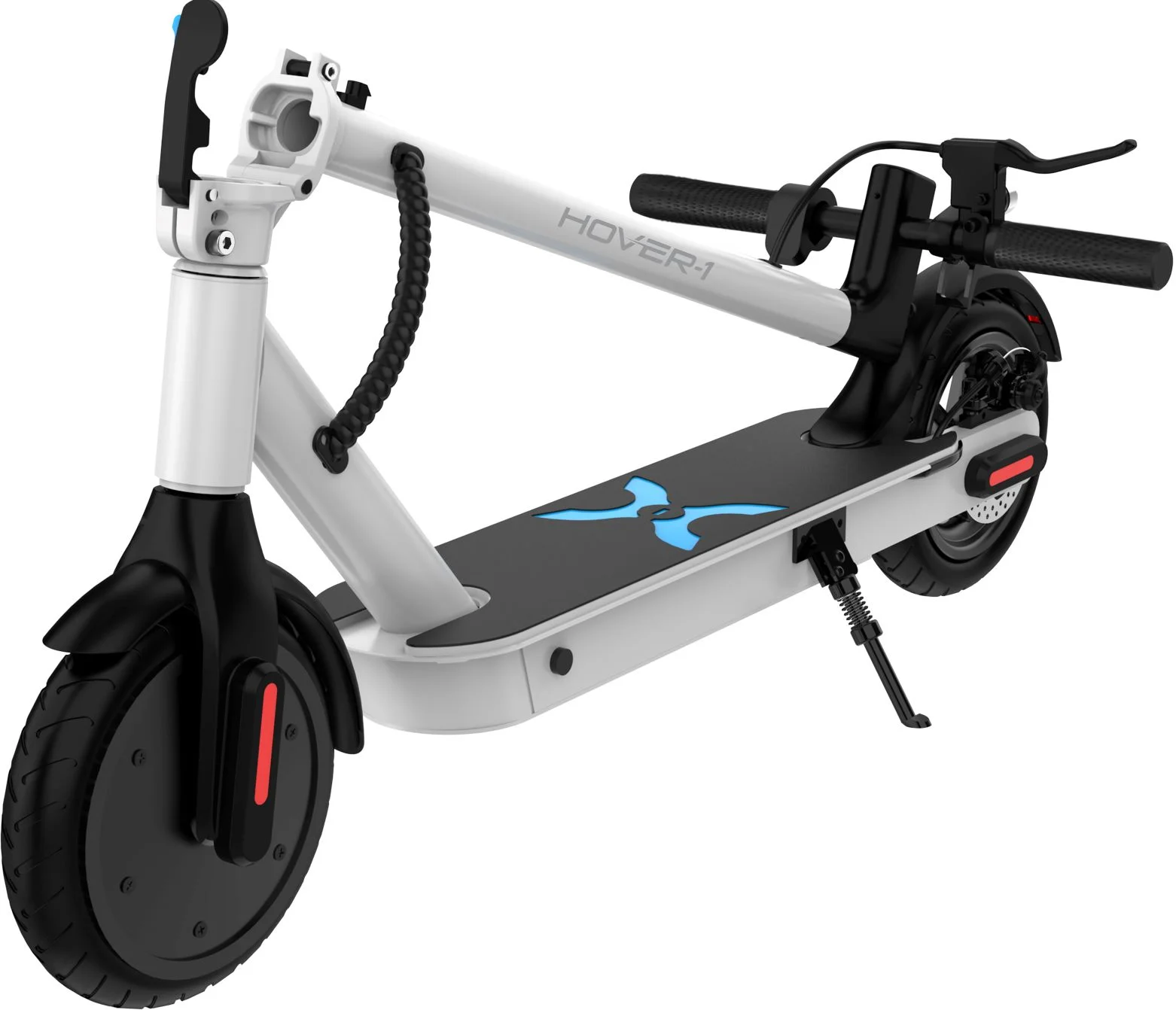 Hover-1 Jive Self Balancing Folding Electric Scooter, 8.5 in Wheels, 16 mph Max Speed, LED Lights, White, UL 2272 Certified