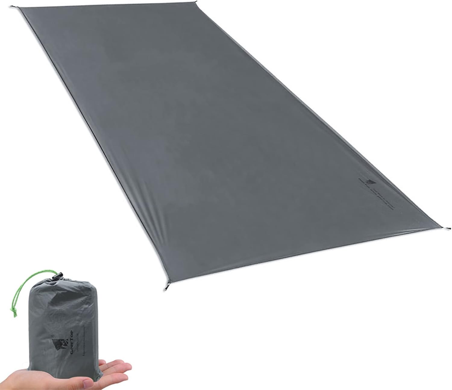GEERTOP 1 Person Ultralight Waterproof Tent Tarp Footprint Ground Sheet Mat, for Camping, Hiking, Picnic (4 Sizes)