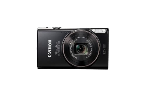 Canon PowerShot ELPH 360 Digital Camera w/ 12x Optical Zoom and Image Stabilization - Wi-Fi & NFC Enabled (Black)