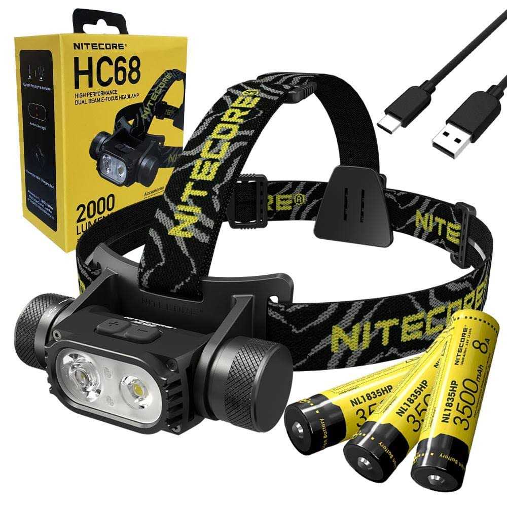 Nitecore HC68 2000 Lumen Rechargeable Focusable Headlamp