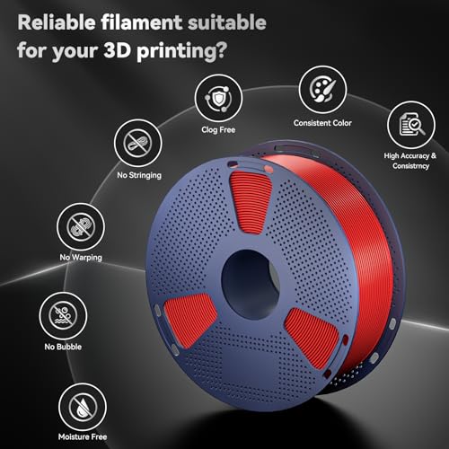 3D Printer Filament, ABS Filament 1.75mm, High Strength and Toughness, Dimensional Accuracy +/- 0.02mm, 1kg(2.2lbs) 3D Printing Filament (Gold)