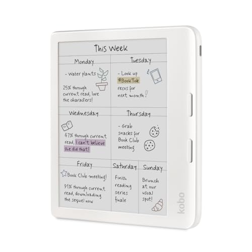 Kobo Libra Colour White eReader with Case Bundle
