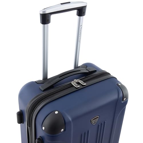 Travelers Club Chicago Hardside Expandable Spinner Luggage, Teal, 20
