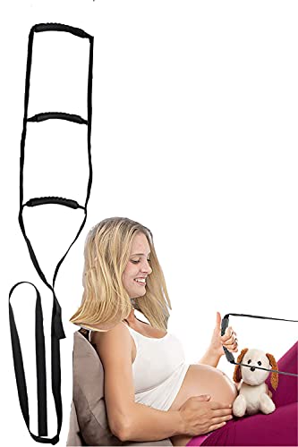 Healthman Bed Ladder Assist with Hard Handle,Sit Up Helper with Adjustable Length-Pull Up Rope Ladder (Five Handle)