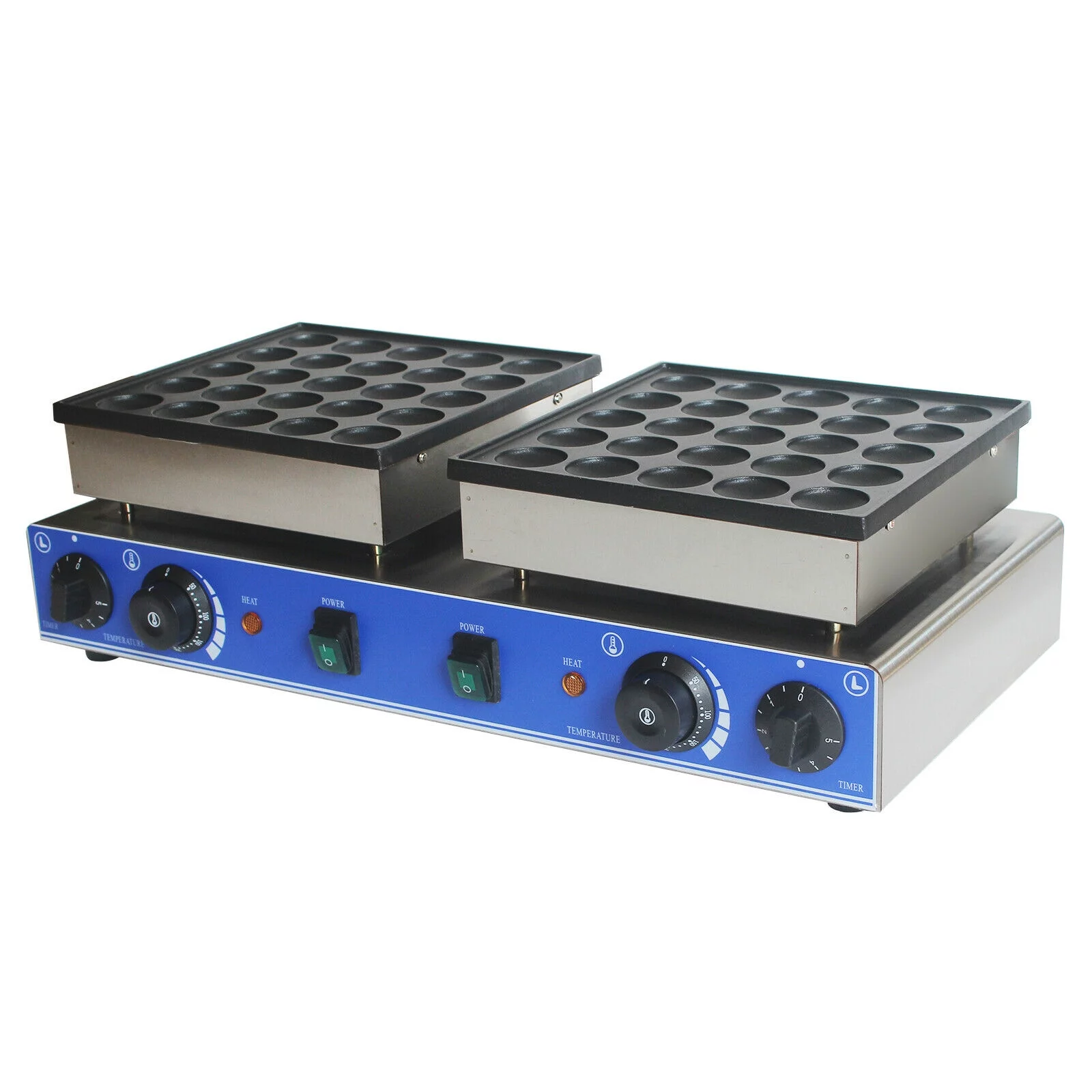 Mini 50PCS Dutch Pancake Baker Commercial Waffle Maker Machine 1.8in Nonstick Nonstick 110v Electric 50pcs 1.7