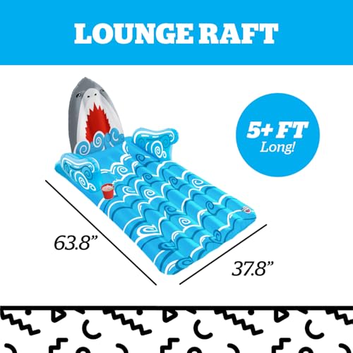 BigMouth Inc. Pool Float, Large Lounge Raft, Durable Vinyl Floatie, Summer Pool Party Water Toy
