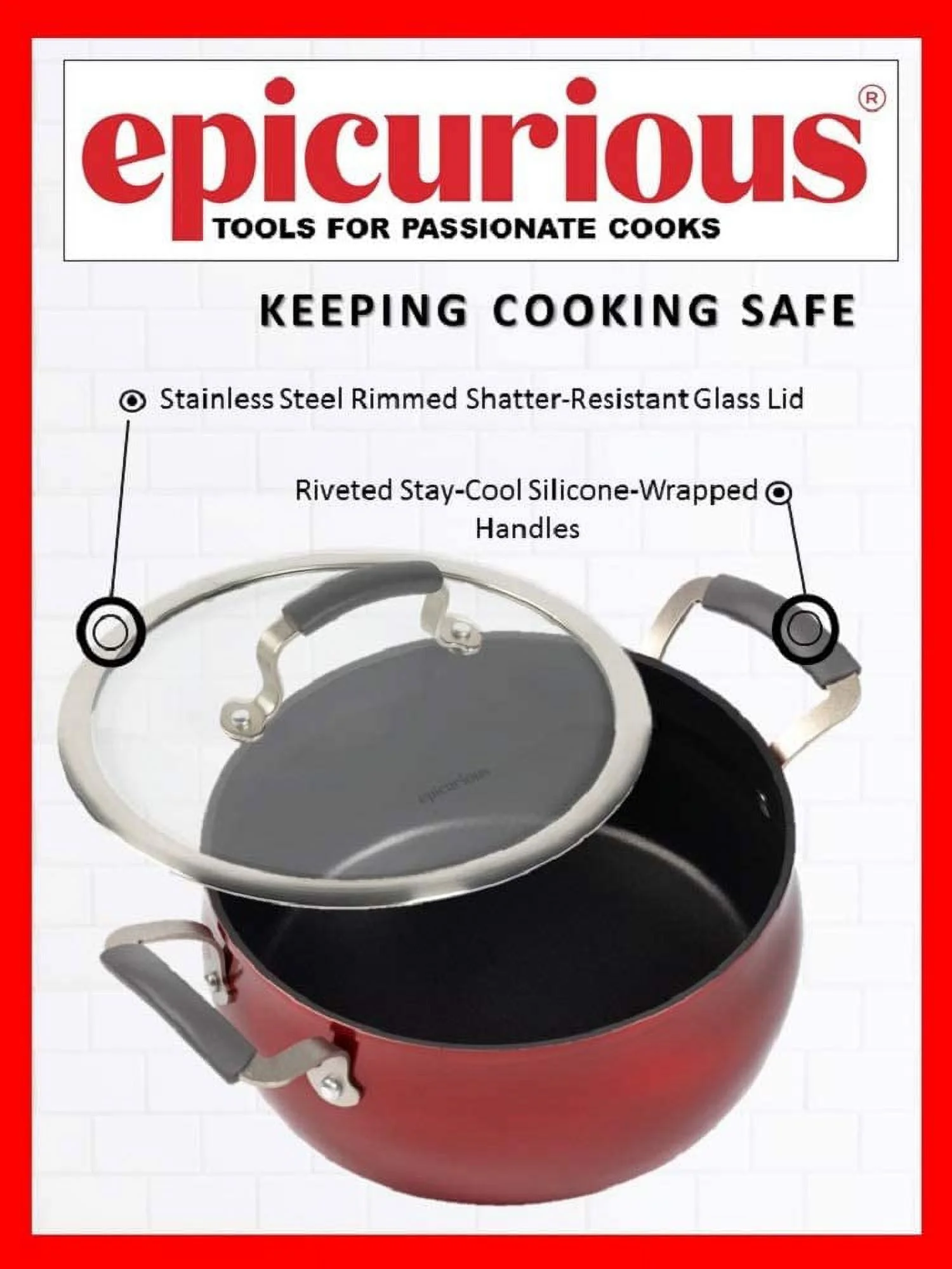 Excellent Epicurious Cookware Classic Collection- Induction Dishwasher Safe Oven Safe  11 Piece Stainless Steel Cookware Set