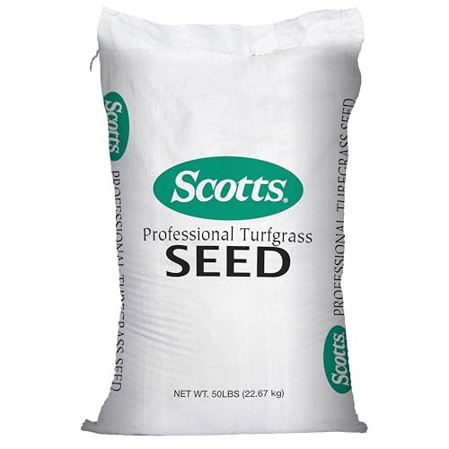 Scotts Turf Builder Grass Seed Tall Fescue Mix with Fertilizer and Soil Improver, Resists Harsh Conditions, 5.6 lbs.