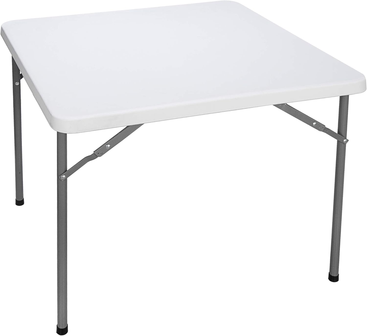 SUPER DEAL Square Folding Card Table, 3ft Indoor Outdoor Portable Camping Picnic Plastic Table