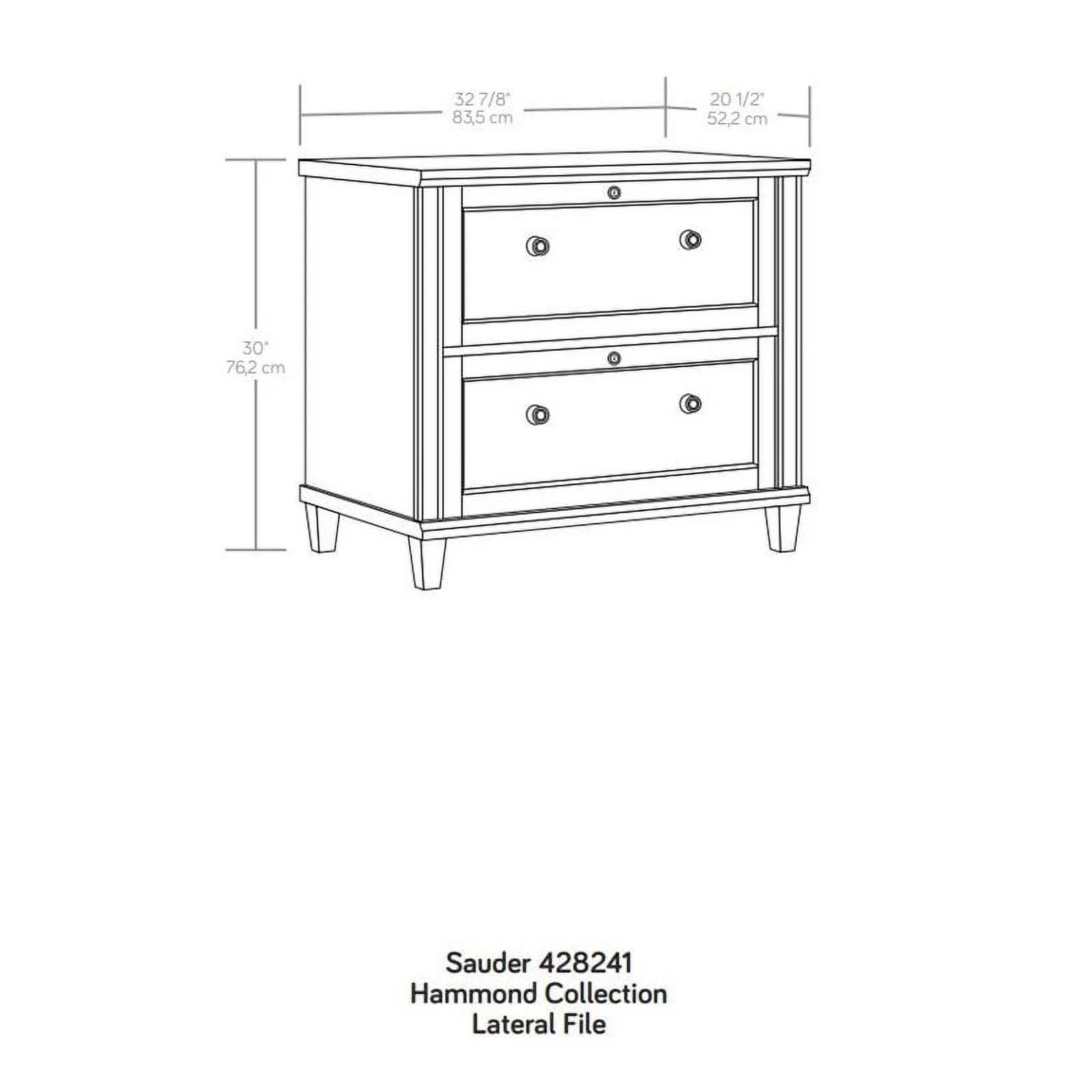 UrbanPro Traditional Engineered Wood Lateral File Cabinet in Oak
