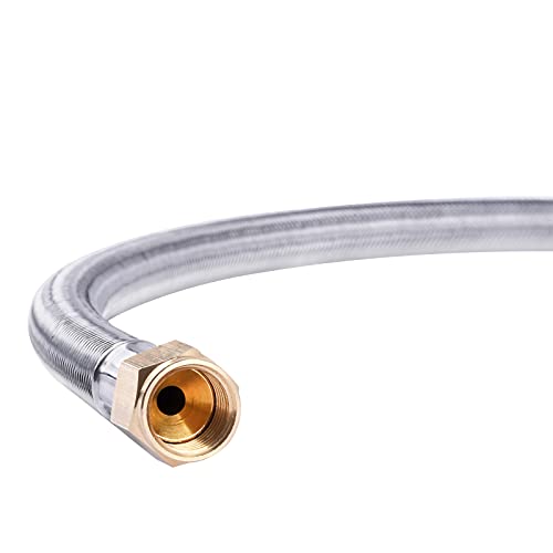 2Feet Propane Regulator and Hose with Gauge, Propane Regulator with Hose Universal QCC1 Replacement for Most LP Gas Grill Burner Stove Fire Pit Heater and More