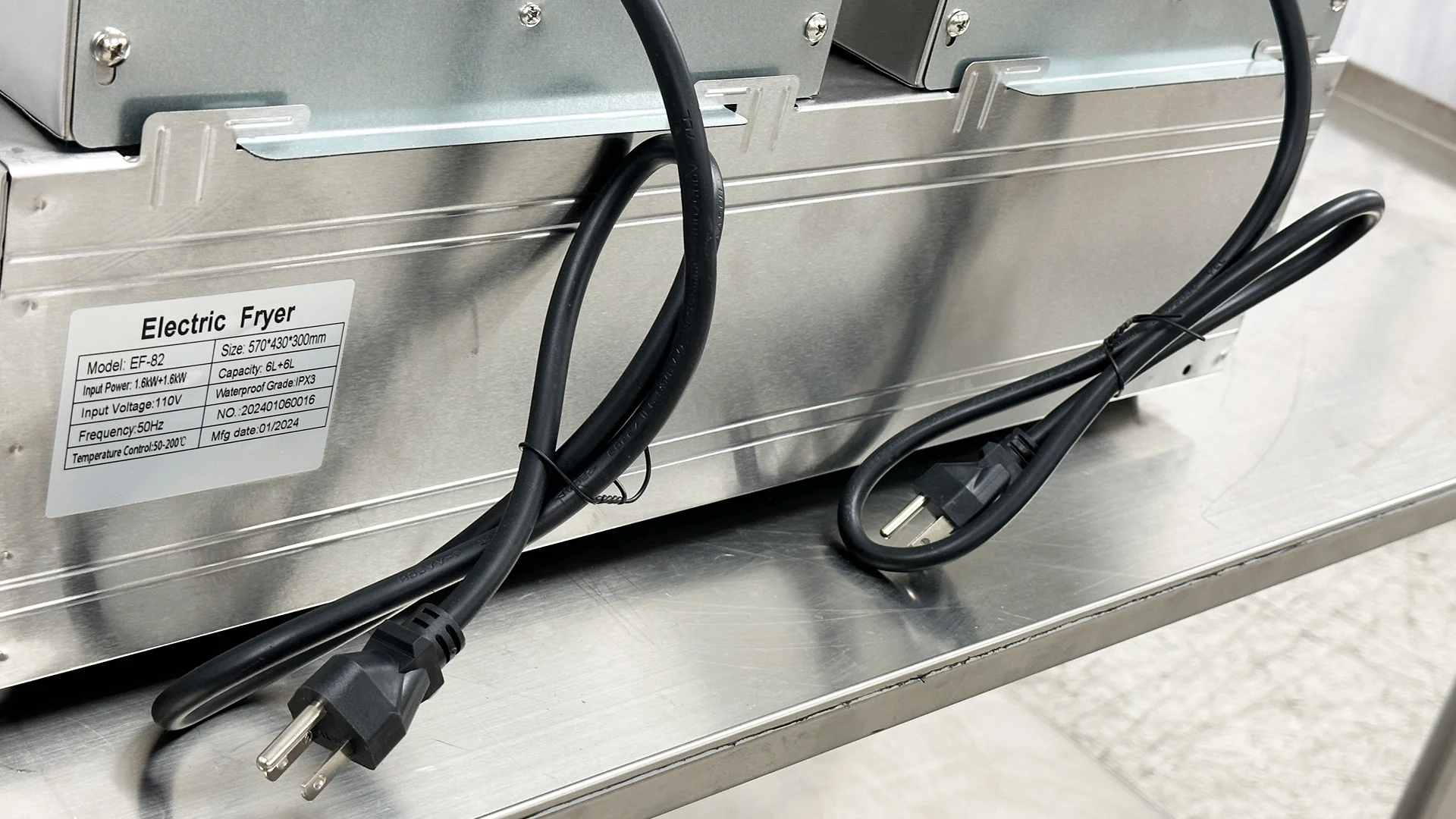 12L Electric double Deep Fryer EF-82