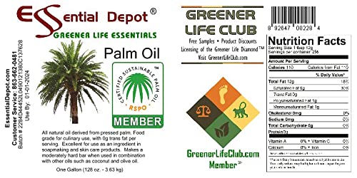 COCONUT OIL 76F - 1 Gallon - 128 oz - Food Grade - 1-gallon safety sealed HDPE container with resealable cap