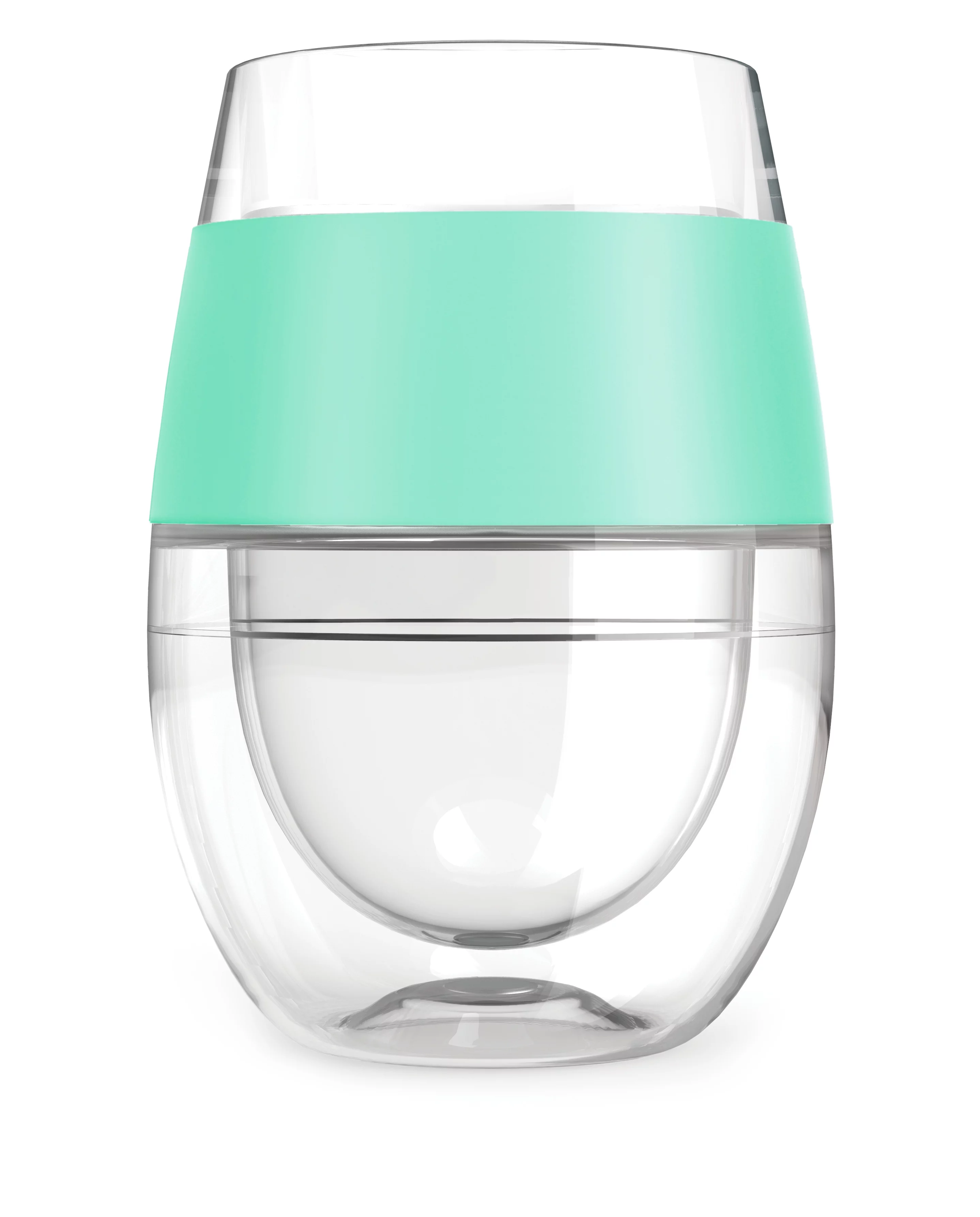 Host Wine Freeze Cup - Plastic Double Wall Insulated Freezable Tumbler, Mint