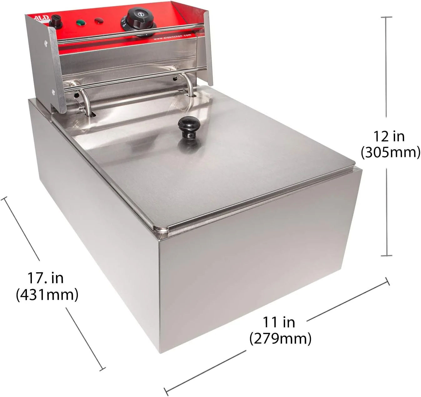 Deep Fryer | 1 & 2 Baskets | Frying Machine (1-Basket (6 L))