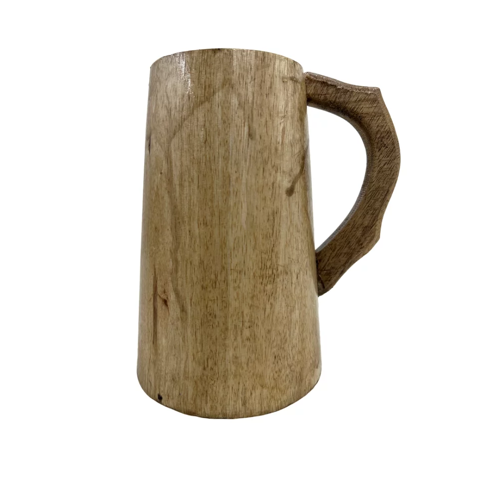CollectiblesBuy Vintage Engraved Style Medieval Inspired Wooden Beer Mug Viking Wood Tankard Handcrafted Ale Tankard - Includes Medieval Gift