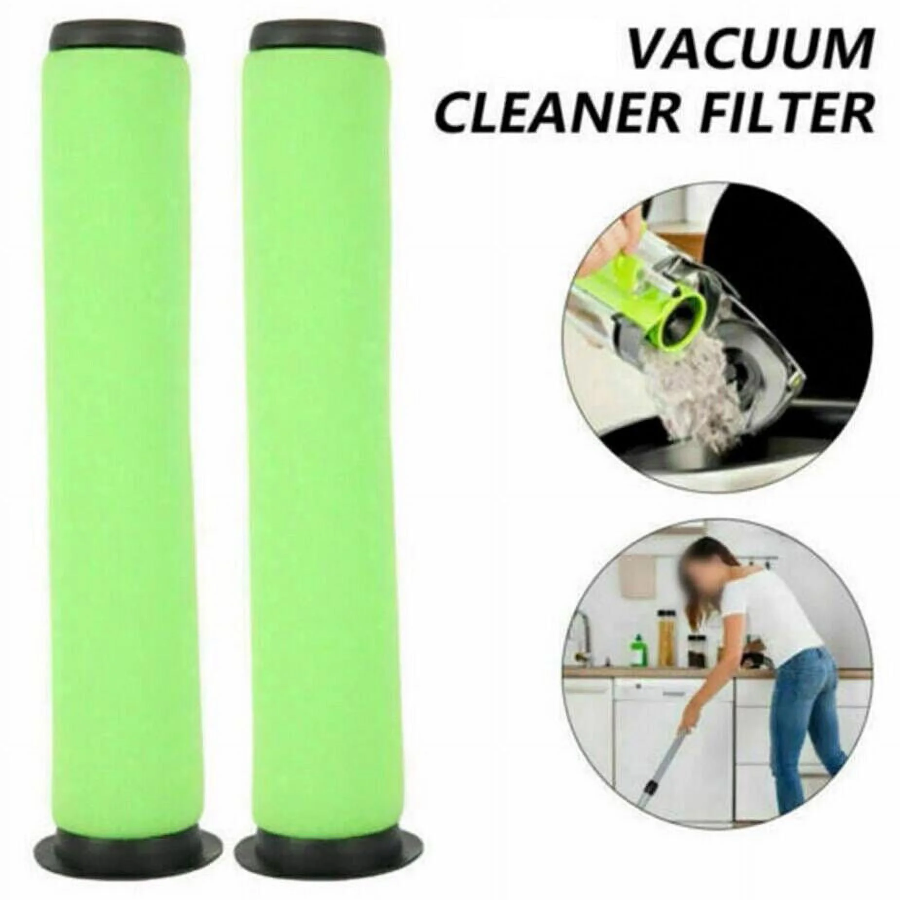 Vacuum Filter Compatible with Bissell AirRam. Compare to Part # 1611215  1611215 2144, 1984, 19841, 19844 MK2 K9   (Pack of 12 Replacement Upright Vacuum Filters)