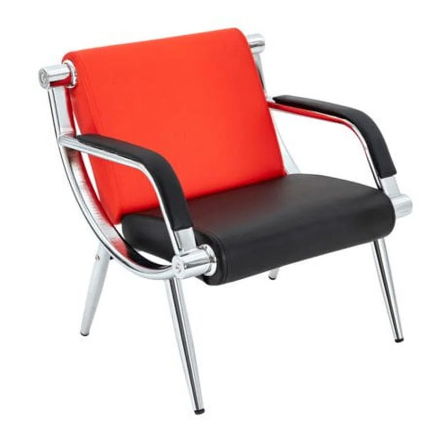 2PCS PU Leather Guest Chair Reception Waiting Room Office Desk Side Chairs NEW