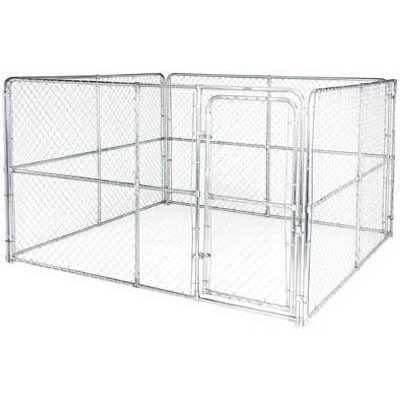 Stephens Pipe & Steel LLC Dog Kennel System Gold Series 10 x 10 x 6-ft. DKA11010 - Pet Supplies online store