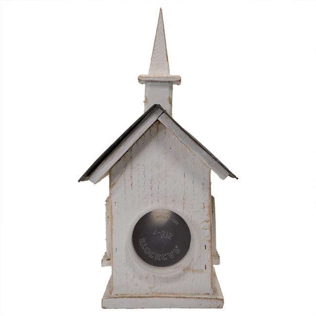 Nature Creations Country Chapel Bird House, White
