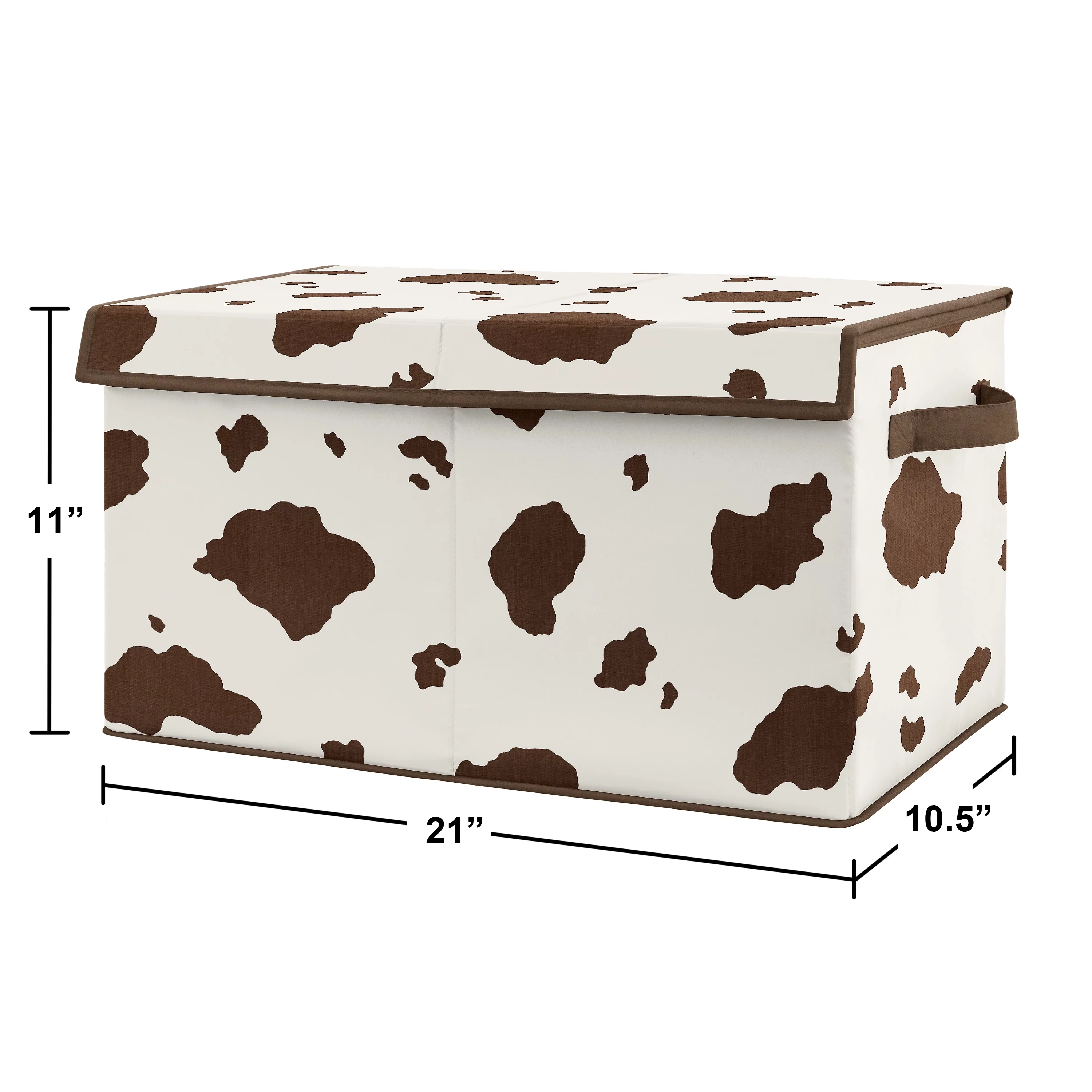 Wild West Cow Print Storage Fabric Toy Box by Sweet Jojo Designs