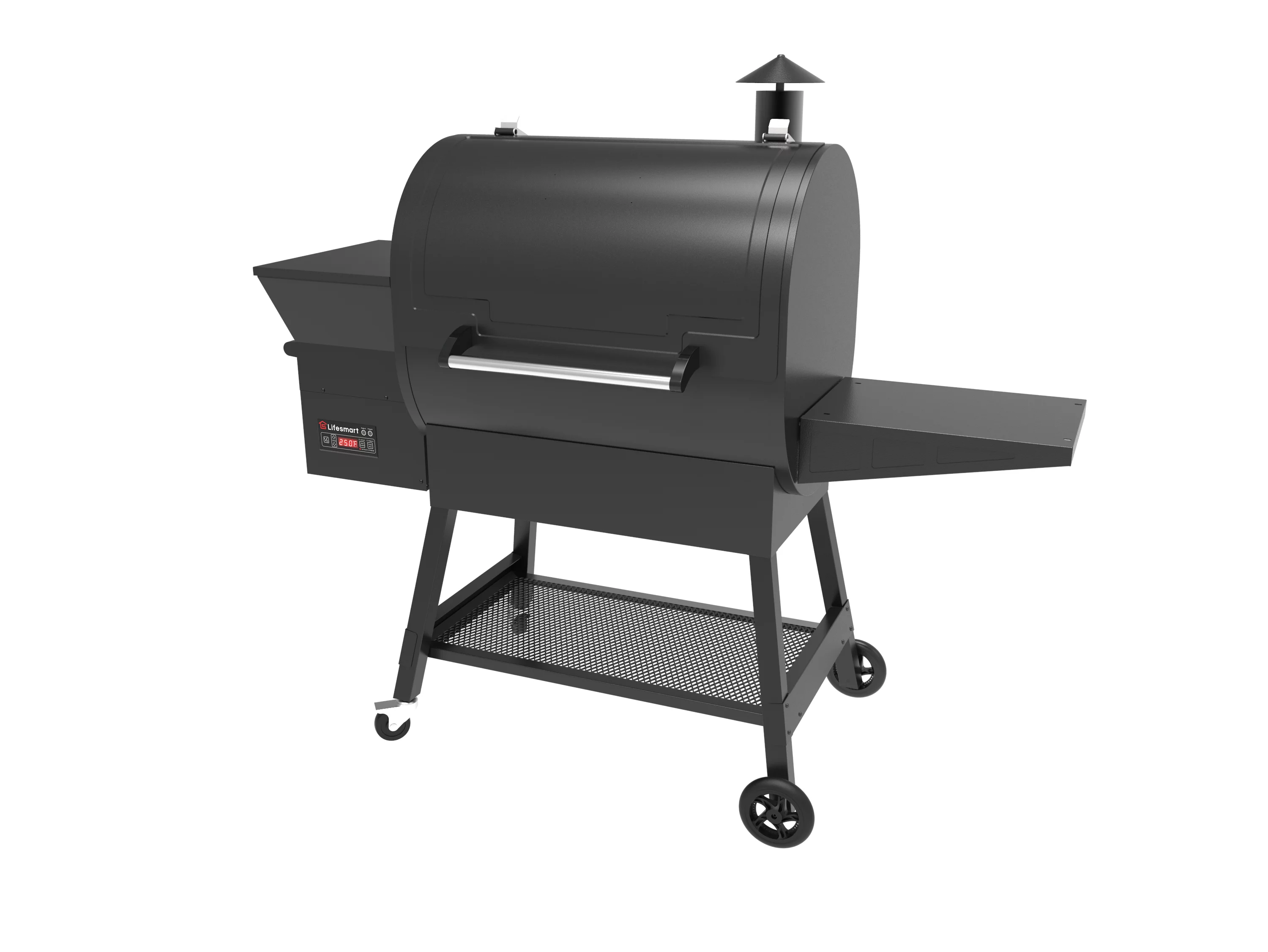 Lifesmart 1500 Square Inch Pellet Grill and Smoker with Dual Meat Probes, Precision Digital Control and 3 Cooking Racks