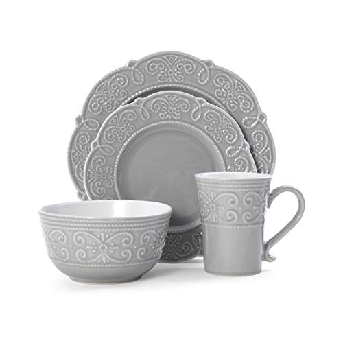 Pfaltzgraff 5267392 Abby 16-Piece Dinnerware Set, white