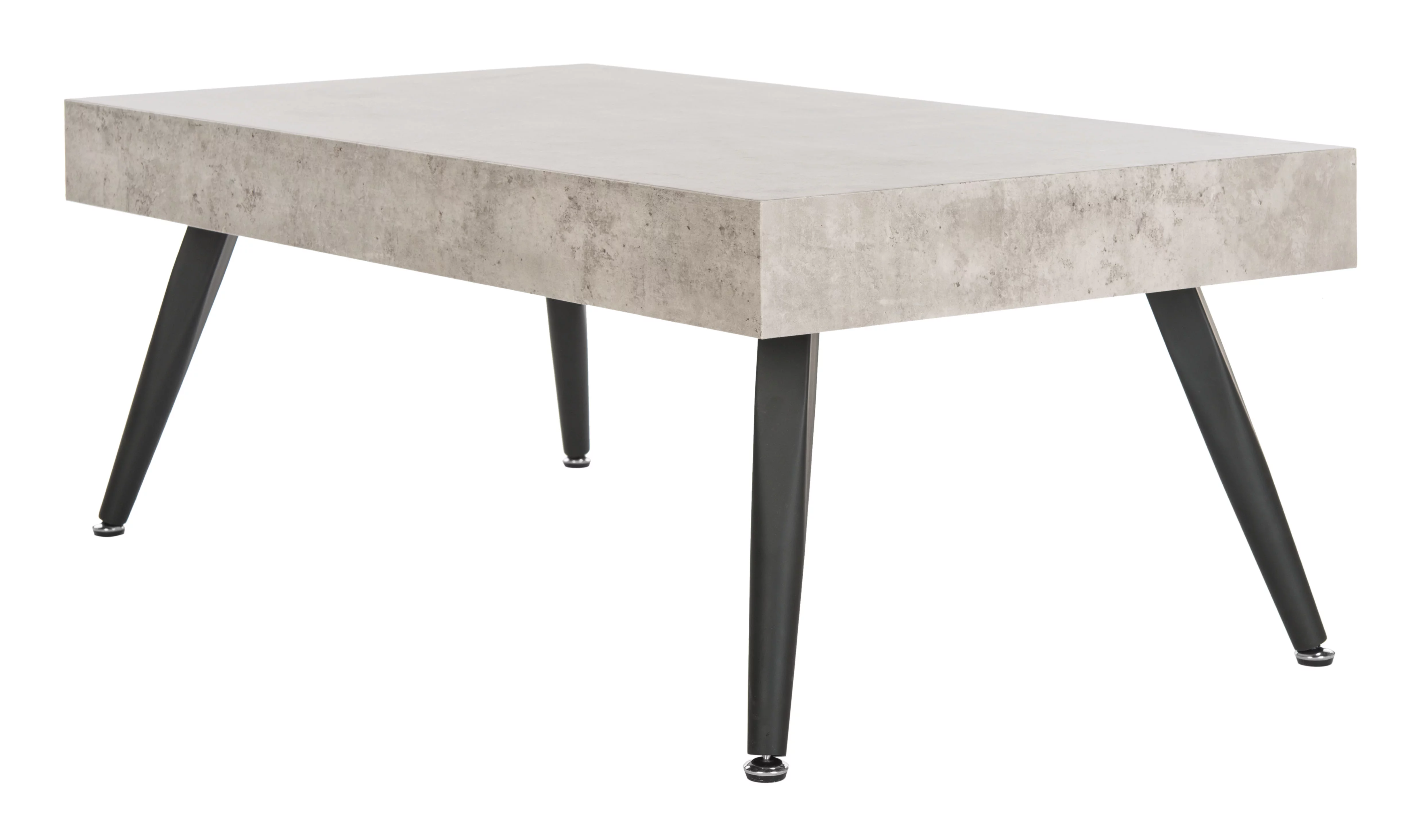 SAFAVIEH Cedric Rectangular Mid-Century Coffee Table, Light Grey