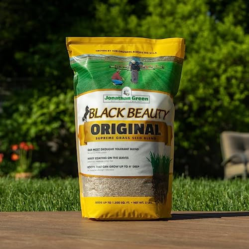 Jonathan Green 10315 Black Beauty Grass Seed Mix, 25-Pound