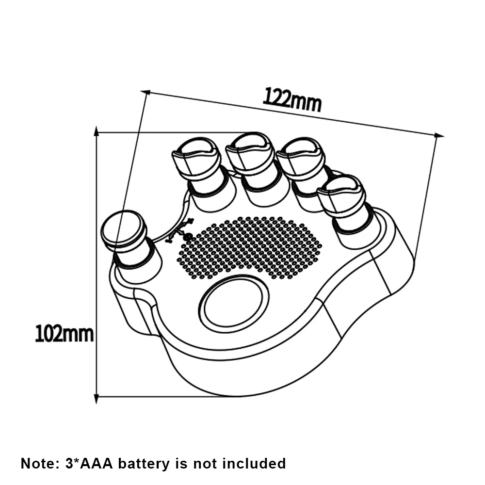 OWSOO Hand Exerciser Trainer , 2Pcs Piano Hand Shape Corrector, Hand Strengthener Posture Correction Tool with Speaker, Silicone Button, and Anti,slip Design , Enhance Your Piano Playing!