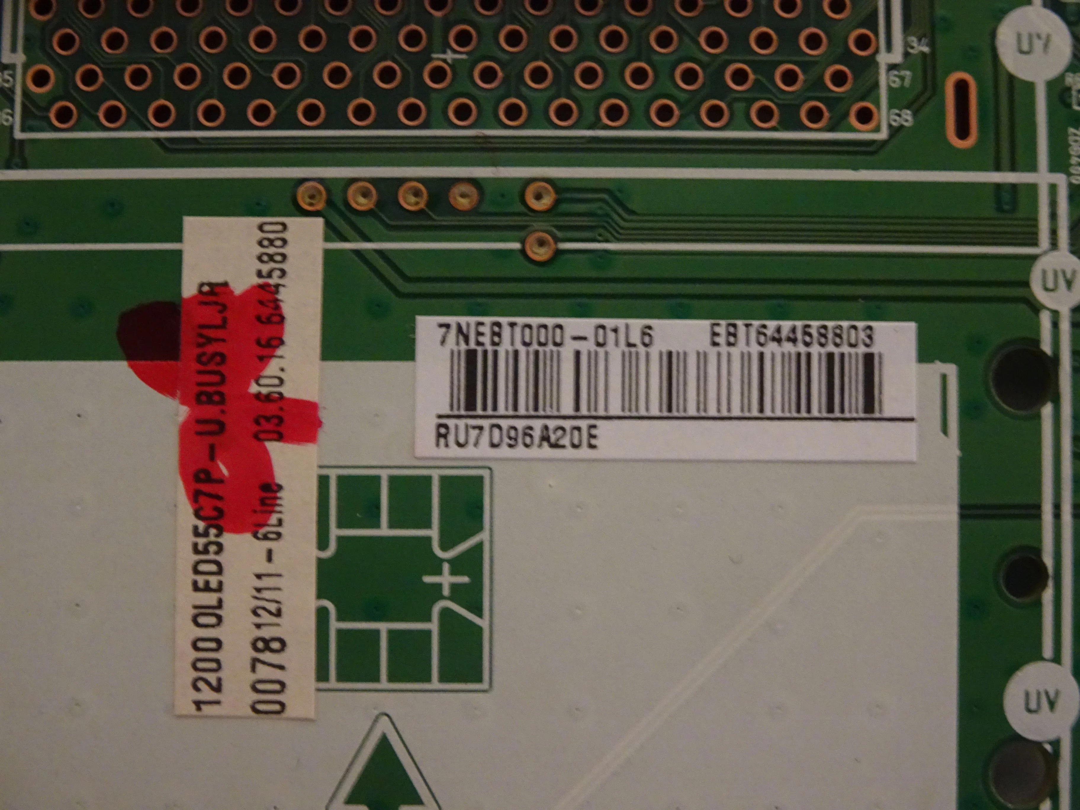 LG OLED55C7P-U.BUSYLJR Main Board (LC550AQD-EKA1, EAX67125703) EBT64458803