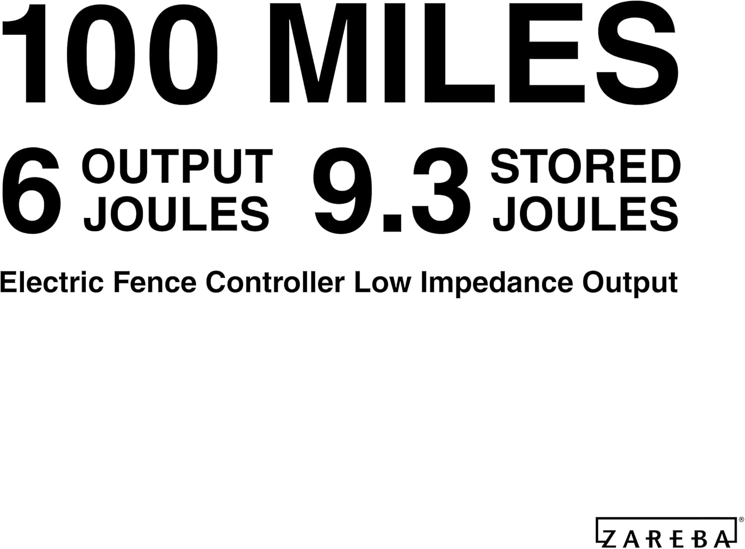 42 Zareba EAC100M-Z 100 Mile AC Low Impedance Electric Fence Charger