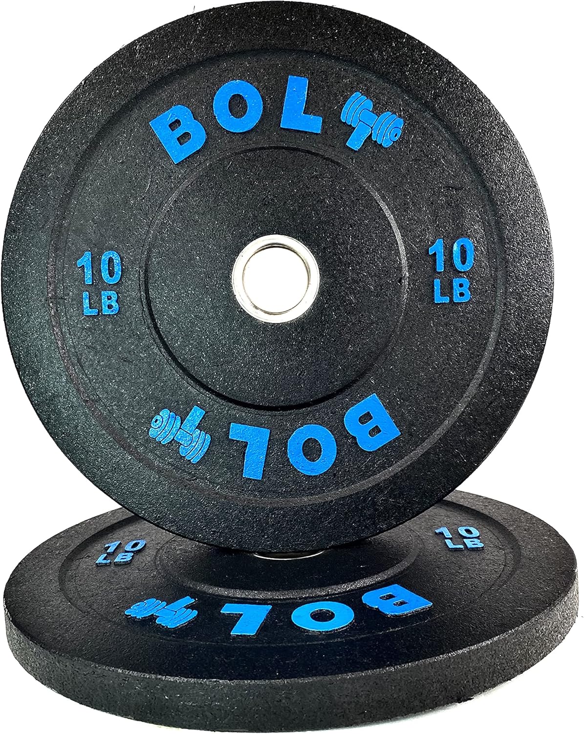 Olympic Crumb Bumper Plate Set 260 Lb - Ideal for Cross-Training, Weightlifting, Fitness and Gym or Home Weights.